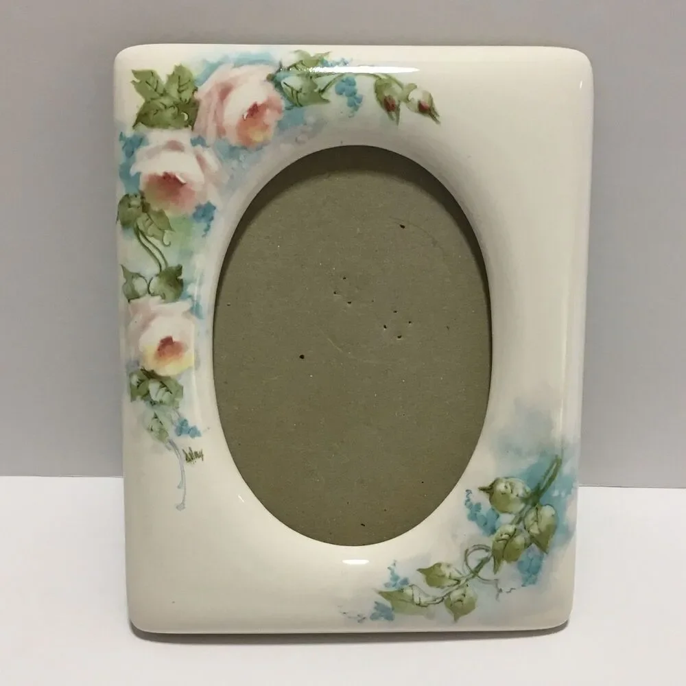 Vintage Ceramic Floral Frame